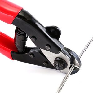 zoostliss stainless steel wire rope aircraft bicycle cable cutter, up to 5/32" diameter