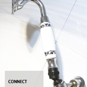 MissMin shower head Swivel ball adapter,hand shower rotate povit shower arm extension connector,ORB/oil rubbed bronze