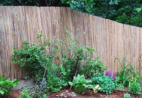 Bamboo Slat Fence, 5'H x 14'L