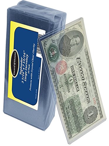 Guardhouse Currency Toploader for Large Banknotes 25 Pack