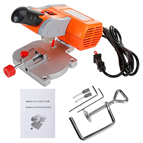 YaeTek 110V Mini Bench Top Cut-off Miter Saw for Arts & Crafts Cutting Wood Plastic Metal Benchtop DIY - 2" Blade 1/2" Cuting Depth