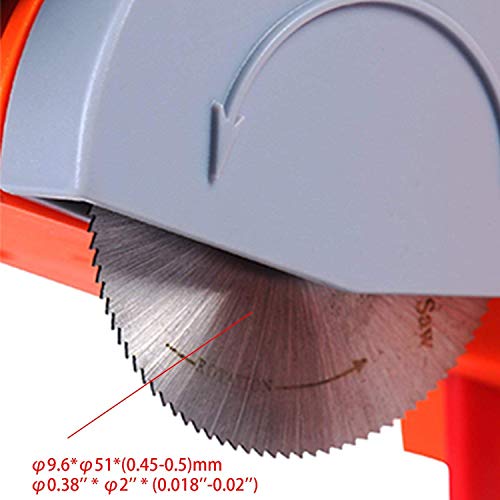 YaeTek 110V Mini Bench Top Cut-off Miter Saw for Arts & Crafts Cutting Wood Plastic Metal Benchtop DIY - 2" Blade 1/2" Cuting Depth