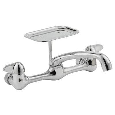 Homewerks Worldwide HP CHR 2Hand Kit HomePointe, Chrome Plated, 2 Handle, Wall Mount, Kitchen Faucet