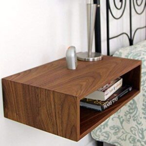 Floating Nightstand in Solid Walnut