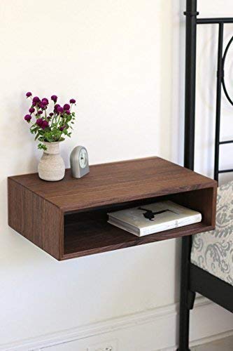 Floating Nightstand in Solid Walnut