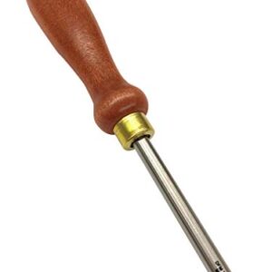 DFM Tool Works Cabinet Scraper Burnisher Tool – MADE IN USA – with Hard Maple Handle and Super Hard High Speed Steel Rod