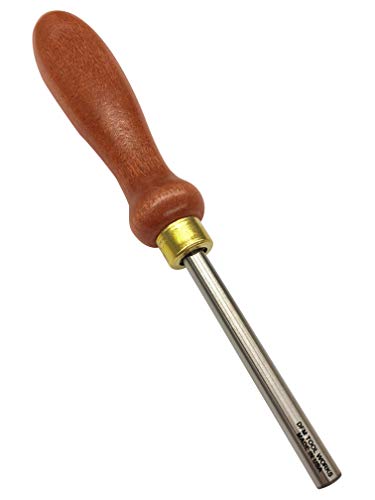 DFM Tool Works Cabinet Scraper Burnisher Tool – MADE IN USA – with Hard Maple Handle and Super Hard High Speed Steel Rod