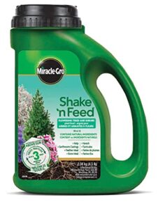 miracle-gro 2.04kg shake n feed flowering trees and shrubs plant fertilizer
