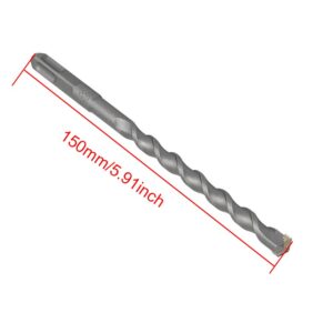LDEXIN 12mm/0.47inch Carbide Tipped Square Shank SDS Rotary Hammer Drill Bit 150mm/5.91" Long
