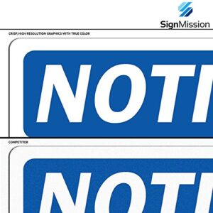 OSHA Notice Sign - Please Ring Door Bell for Service Sign with Symbol | Vinyl Label Decal | Protect Your Business, Work Site |  Made in The USA