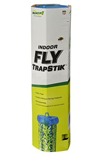 RESCUE! Non-Toxic TrapStik for Flies – Indoor Hanging Fly Trap - 4 Pack