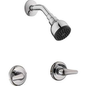 glacier bay aragon 2-handle 1-spray shower faucet in chrome (valve included)