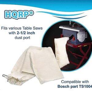 HQRP Dust Collector Bag compatible with DeWalt DW745, DW744, DW744X, DWE7491RS, DWE7480, 745, 744, 744x, 7480, 7491 10-inch Tablesaws Planers, 2.5" Dust Port