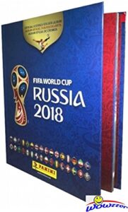 2018 panini fifa world cup russia stickers hard cover collectors album with 80 pages! amazing collectible to hold all your new 2018 world cup russia soccer stickers! authentic usa version! wowzzer!