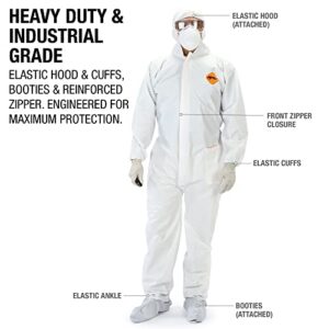 Heavy Duty All Purpose Coverall, Engineered for Maximum Protection & Comfort (Single X-Large Coverall) by Tiger Tough