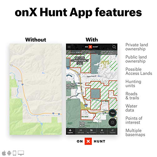 onX Elite: Nationwide Digital Map Membership for Phone, Tablet, and Computer - Color Coded Land Ownership - 24k Topo - Hunting Specific Data - Updates Hunt Chip