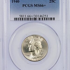 1940 P Washington Quarter Quarter MS66+ PCGS