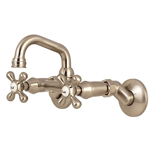 Kingston Brass KS212SN Kingston Bar Faucet, 4-5/16 Inch in Spout Reach, Brushed Nickel