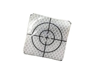 geoleni reflective adhesive target sheets for total stations (pack of 10) (30x30)