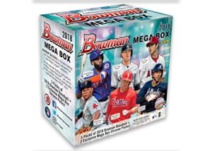 2018 mlb baseball trading card topps bowman mega box w/chrome pack - sold out!