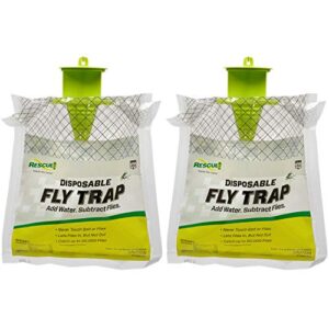 rescue! outdoor disposable hanging fly trap - 2 traps