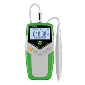 Handheld Digital Tesla Meter High Precision Gaussmeter Fluxmeter Surface Magnetic Field Tester with Probe 0-2400mT