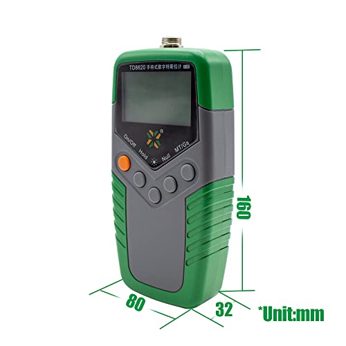 Handheld Digital Tesla Meter High Precision Gaussmeter Fluxmeter Surface Magnetic Field Tester with Probe 0-2400mT