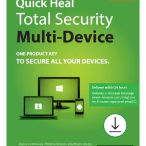 Quick Heal Total Security Multi Device | 2023 Antivirus | 3 Year | 3 Devices | SINGLE KEY (Email Delivery in 24 Hours - No CD)