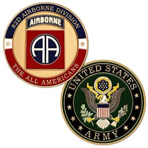 u.s. army fort bragg 82nd airborne division challenge coin