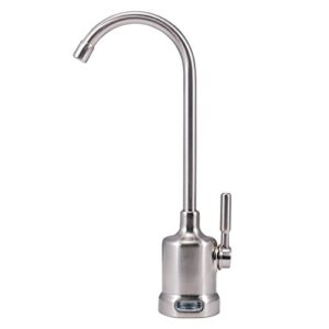 watts premier wp116093 top mount air-gap faucet for water filtration systems, monitored, brushed nickel