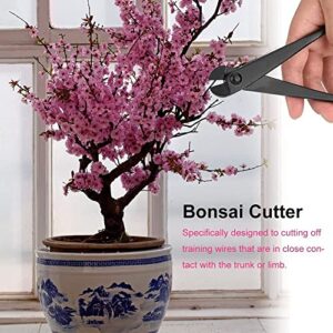 Yosoo Branch Cutter, 8.27Inch Professional Grade Manganese Steel Bonsai Cutter Multi-functional Alloy Wire Cutters Black