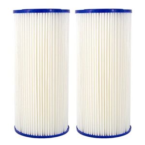 cfs – 2 pack heavy duty water filter cartridges compatible with r50-bbsa models – remove bad taste & odor – whole house replacement filter cartridge – 50 micron – white