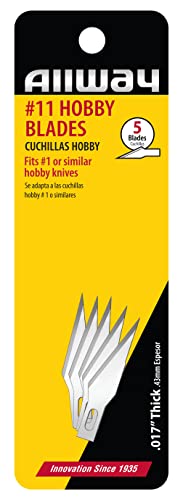 ALLWAY HB11#11 Hobby Knife Blades, 5 Pack
