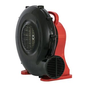 xpower br-35 ½ hp indoor/outdoor inflatable blower fan for bounce houses and movie screens, with weather-resistant switch, safety certified