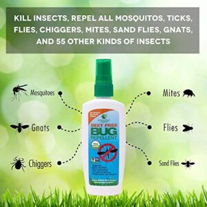 Greenerways Organic Insect Repellent, USDA Organic, Non-GMO, Natural, Mosquito-Repellent, Bug Repellant, Bug Spray, Clothing Safe, Kid Safe, Pet Safe, Baby Safe, DEET-FREE (2 PACK DEAL, 4OZ) $23.98