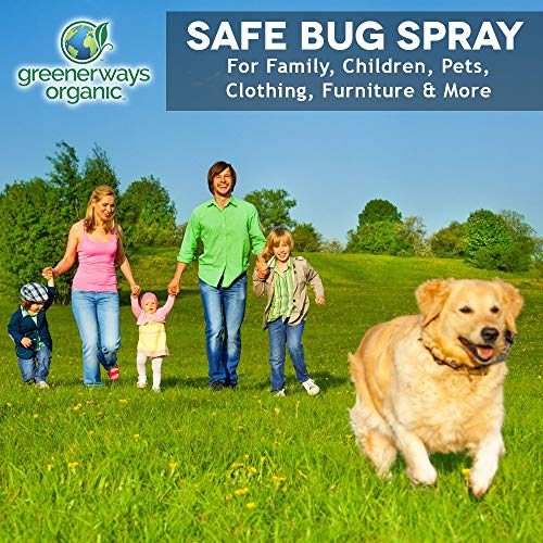 Greenerways Organic Insect Repellent, USDA Organic, Non-GMO, Natural, Mosquito-Repellent, Bug Repellant, Bug Spray, Clothing Safe, Kid Safe, Pet Safe, Baby Safe, DEET-FREE (2 PACK DEAL, 4OZ) $23.98