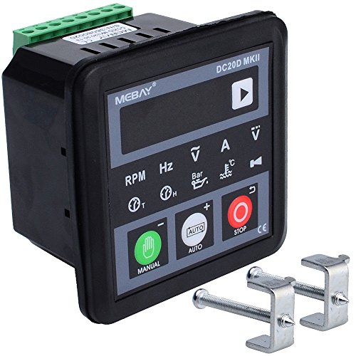 YOKDEN DC20D-MK2 Diesel/Gasonline Engine Generator Control Module Controller, Manual/Remote Auto Start, DC 8-36V with RS485 Communication Port