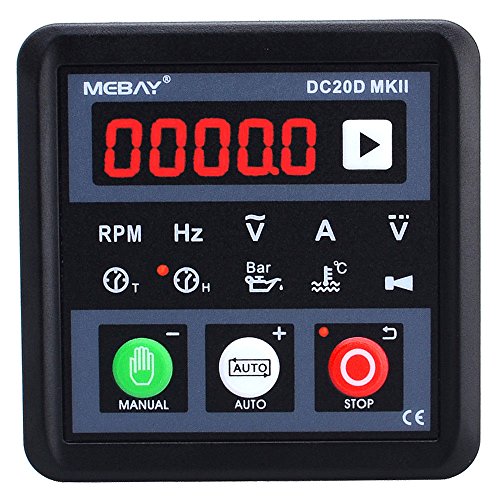 YOKDEN DC20D-MK2 Diesel/Gasonline Engine Generator Control Module Controller, Manual/Remote Auto Start, DC 8-36V with RS485 Communication Port