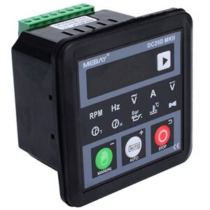 YOKDEN DC20D-MK2 Diesel/Gasonline Engine Generator Control Module Controller, Manual/Remote Auto Start, DC 8-36V with RS485 Communication Port