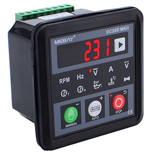 YOKDEN DC20D-MK2 Diesel/Gasonline Engine Generator Control Module Controller, Manual/Remote Auto Start, DC 8-36V with RS485 Communication Port