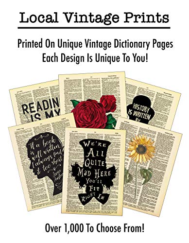 Imagination Laughter Quote Vintage Dictionary Art Print 8x10 inch Home Vintage Art Abstract Prints Wall Art for Home Decor Wall Decorations For Living Room Bedroom Office Ready-to-Frame