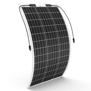 rich solar 100 watt 12 volt etfe flexible monocrystalline solar panel for rv boat lightweight