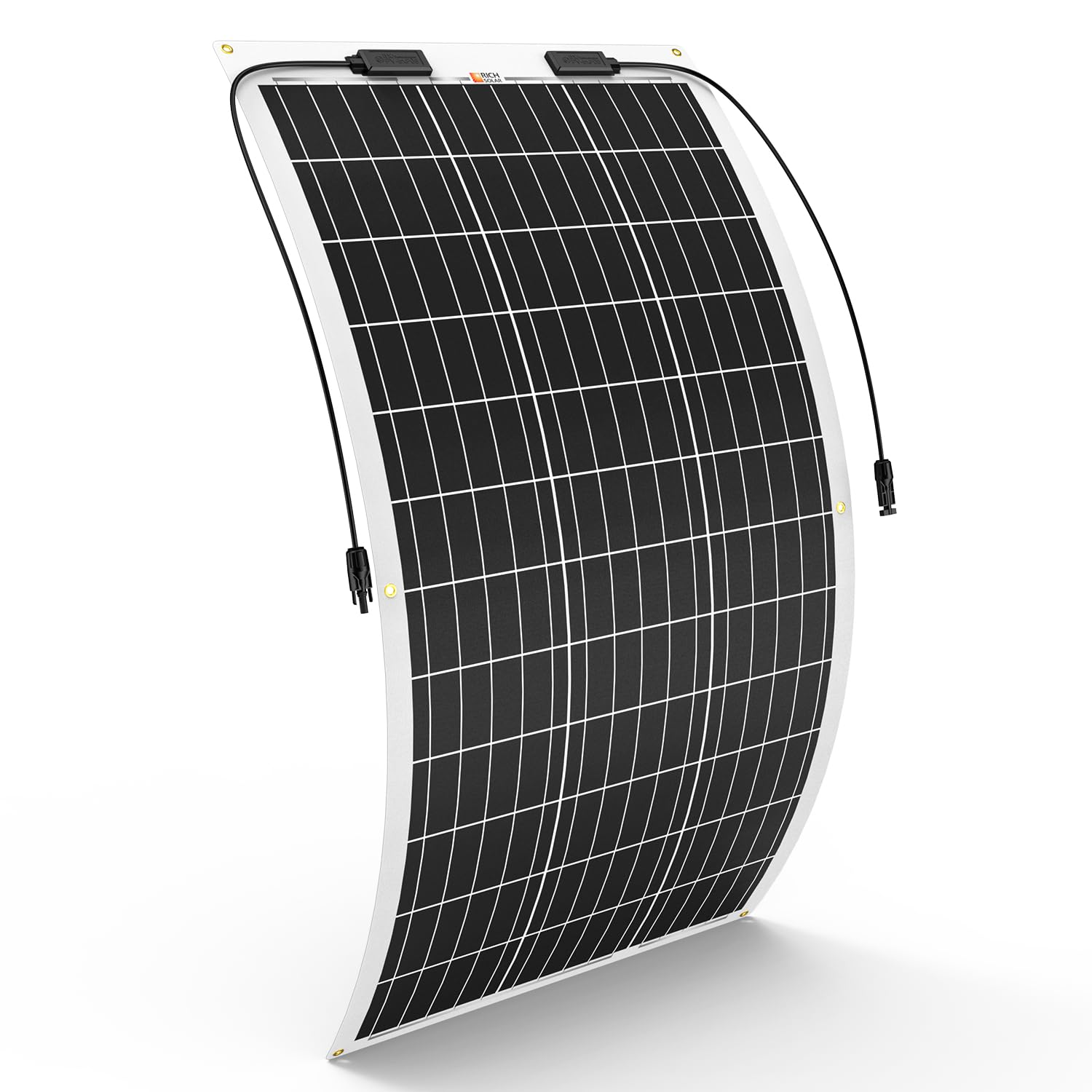 RICH SOLAR 100 Watt 12 Volt ETFE Flexible Monocrystalline Solar Panel for RV Boat Lightweight