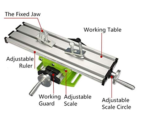 Multifunction Worktable Milling Working Cross Table Compound Drilling Slide Table For Bench Drill (6300 SIZE)