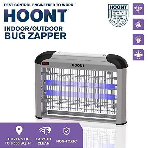 Hoont Bug Zapper- Mosquito Repellent Outdoor & Mosquito Zapper- Fly Traps for Indoors- Gnat & Fly Trap for Insects 6,000 SQ Ft Bug Catcher & Killer for Home, Backyard, Patio & More