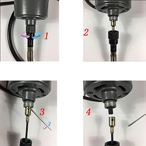 VOTOER Flex Shaft Grinder Carver Rotary Tool Hanging Carving Multi-function Metalworking Tools, Foot Pedal Control, 30pcs, for carving, buffing, drilling, polishing, sanding, cutting, cleaning