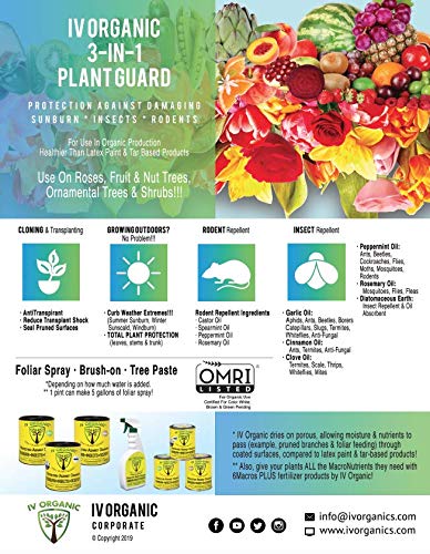 IV Organic 3-in-1 Plant Guard, 1 Pint (Green)