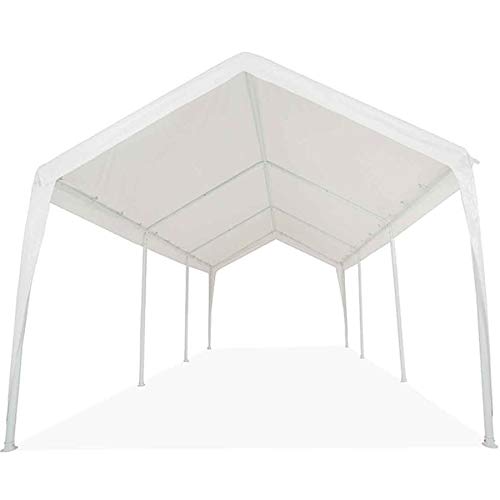 Impact Canopy Replacement Top with Leg Skirts for 10X20 Carport Canopy, White