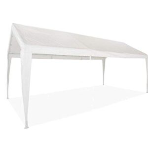 impact canopy replacement top with leg skirts for 10x20 carport canopy, white