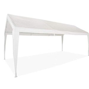 Impact Canopy Replacement Top with Leg Skirts for 10X20 Carport Canopy, White